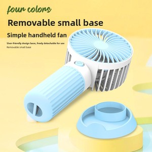Mini ventilador de carga USB portátil recién llegado, ventilador pequeño de primera marcha personalizable para coche, Hotel, uso al aire libre, caja de plástico - Product Image 6