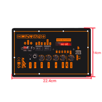 Carte amplificateur récepteur radio numérique USB monocanal avec enregistrement TF, tuner FM, musique sans fil, AUX, pour usage domestique, en fer SZM