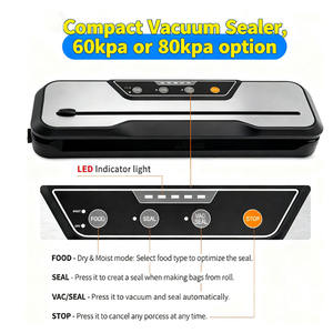 Ev ve açık kuru ve nemli gıda koruma için saf bakır pompa ile taşınabilir otomatik vakumlama makinesi - Product Image 2