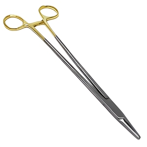 Porte-aiguille en carbure de tungstène avec tige en acier inoxydable et anneaux dorés, instrument chirurgical de suture, fournisseur en gros - Product Image 5