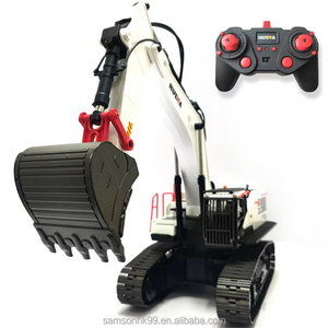 Wholesale 1/14 RC Excavator Metal Remote Control Construction Vehicle Expert Level Toy with USB Charger - Product Image 4