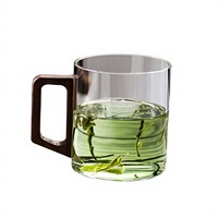 Tasse à thé en verre Sinyao classique pour la maison, style chinois, écologique, transparente, réutilisable, lavable au lave-vaisselle, pour la rentrée scolaire