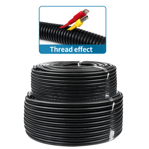 Cubierta Protectora de Plástico <span class=keywords><strong>Corrugado</strong></span> Negro para Tuberías Roscadas, Impermeable, para Estufas de Gas, Calentadores de Agua y Drenajes Domésticos - Product Image 1
