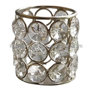 เชิงเทียนรูปตัวทีสำหรับตกแต่งบ้านพร้อมที่วางโลหะลูกปัดสำหรับโคมไฟคริสต์มาสขวดและที่วางเทียนอื่นๆ - Product Image 2