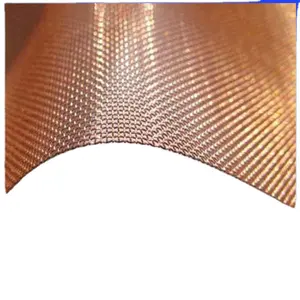 12x12网格纯铜面料0.45毫米线径紫铜丝网辊价格
