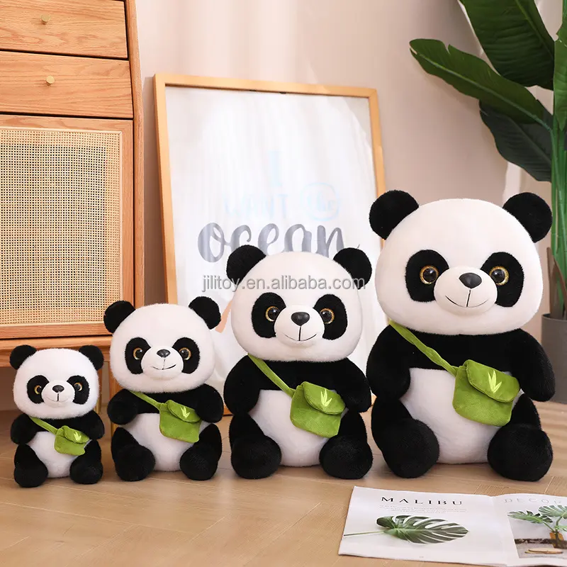 Mignon sac à dos panda en peluche personnalisé doux animal en peluche panda en peluche poupée cadeau pour enfants poupée Panda