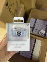 Mini caméra rotative en gros avec design collier, caméra 2-en-1 avec flash intégré, accessoire de mode, options multicolores
