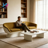 Canapé d'angle moderne en tissu, design en L, garnissage en éponge, couleur personnalisable, dossier capitonné durable, écologique, pour salon et hôtel