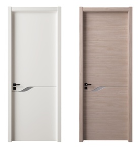 Puertas Interiores de Madera Sólida de Alta Gama, Diseño Moderno, Impermeables, Resistentes al Fuego, Color Personalizado, para Apartamentos - Product Image 1