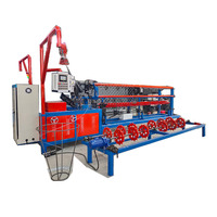 Machine automatique galvanisée électrique de maille de barrière de cyclone/machine de maille de barrière de maillon de chaîne 380V moteur de pompe de moteur diamant