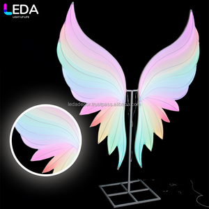 LEDA alas de Ángel brillantes decoración de recepción de boda alas de Ángel telón de fondo decoración de iluminación para fiesta de boda - Product Image 2