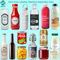 Applicateur d'étiquettes professionnel emballage Machine d'étiquetage automatique d'autocollant en métal pour bouteille de parfum de vernis à ongles conteneur de rouge à lèvres
