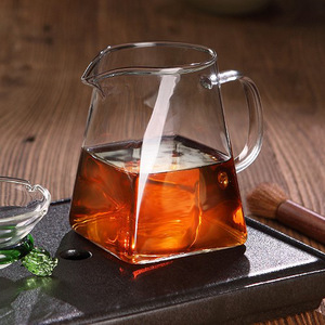 Coupe à thé carrée en verre résistante à la chaleur pour cérémonie du thé - Product Image 2