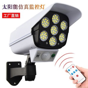 <b>Solar</b> Wall <b>Light</b> With Surveillance Camera Led Infrared Sensor Garden Courtyard Spotlight Water Resistant - Product Image 2