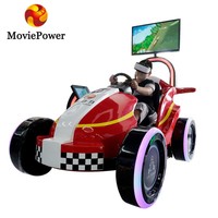 Simulateur de conduite de voiture de course VR 9D pour enfants en fibre de verre pour centres commerciaux et aéroports