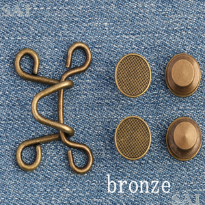 Botones vaqueros ajustables de cobre 27/32, hebilla de gancho para <span class=keywords><strong>collar</strong></span> sin clavos con remache y accesorios de sujeción de ojo, venta al por mayor - Product Image 5