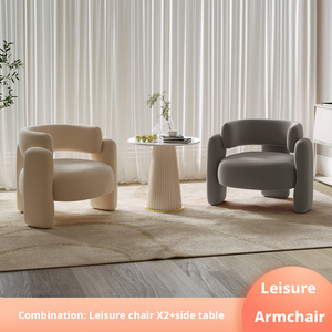 Sofá Individual Moderno de Lujo para Sala de Estar, Popular en Internet, Combinación de Mesa de Centro para Salón de Belleza, Silla de Recepción - Product Image 5