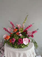 Nouvelle Arrivée Boule de Fleurs Artificielles en Soie Bourgogne 50cm Centre de Table Romantique pour Fiançailles/Proposition de Mariage/Événement/Fête