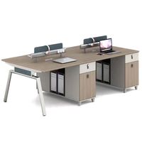 Bureau de travail de bureau avec écran pour le personnel et les employés, fabriqué en usine |   Meubles commerciaux Open Table