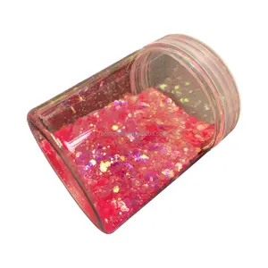 Sıcak satış parlaklık gibi parlak elmas yanardöner parlak tırnak tozu toplu gökkuşağı opal tıknaz mix glitter tozu