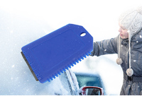 Brosse à neige et grattoir à glace 3-en-1 pour voiture avec raclette, outil promotionnel personnalisé avec logo pour un nettoyage hivernal efficace