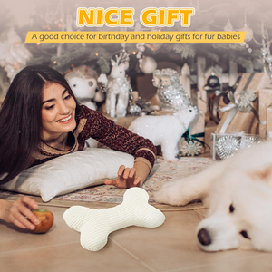 Jouet en peluche créatif en forme d'os - Bâtonnets à mâcher souples et couineurs pour chiots en dentition et jeu interactif - Product Image 5
