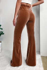 Dear-Lover High Quality <strong>Trousers</strong> Solid Color High Waist Flare <strong>Corduroy</strong> Wide Leg Pants <strong>Women</strong> - Product Image 3