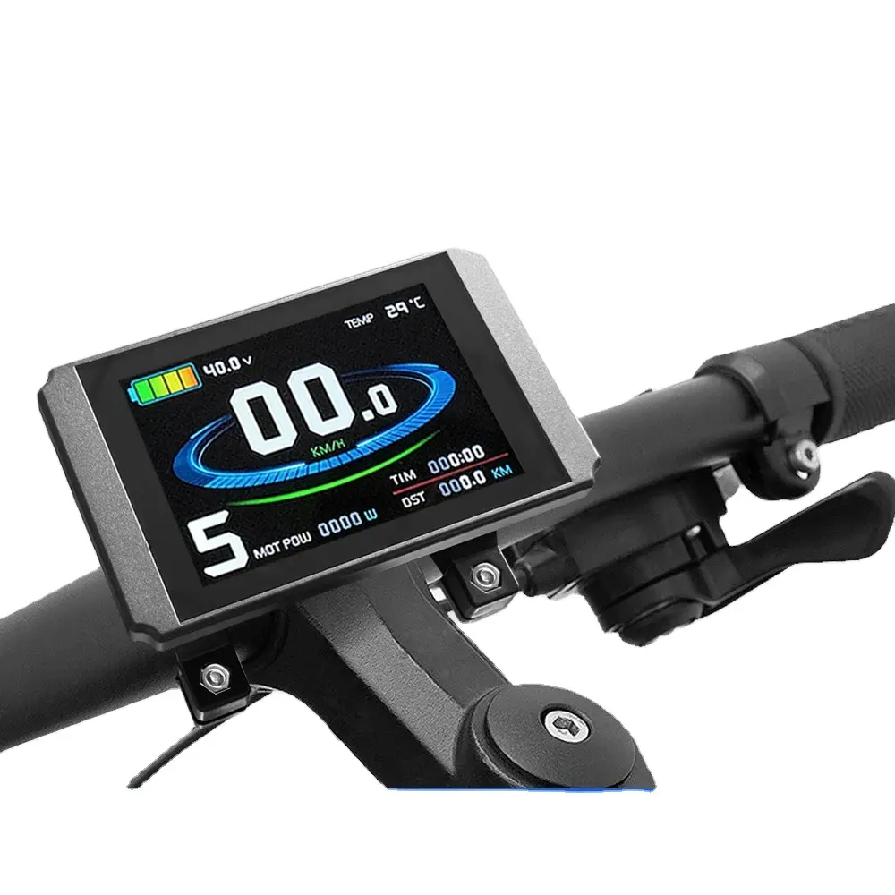 KT Ebike Display 24V36V48V72V inteligente KT LCD8H Bicicleta Elétrica para ebike Kunteng Controlador SM ou Conector à prova D 'Água