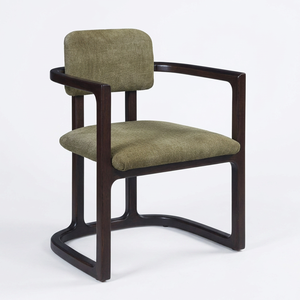 Fauteuil de salle à manger rembourré avec structure en bois courbé, mobilier moderne pour restaurant, hôtel, café, meubles sur mesure - Product Image 1