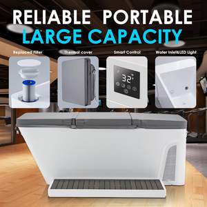 Baignoire de trempage à froid intégrée USA avec refroidisseur d'eau intégré, contrôle intelligent, autoportante, pour trempage corporel complet - Product Image 4