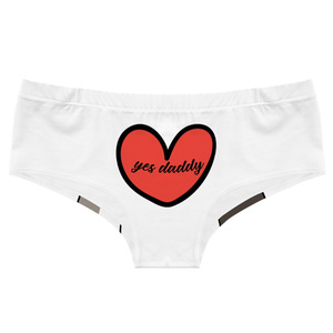 Culottes Japonaises Mignonnes à Imprimé Cœur pour Femmes, Grande Taille, Taille Mi-Basse, Couverture Mi-Hanche, Extensibles, Douces, Confortables, Lingerie Sexy - Product Image 5