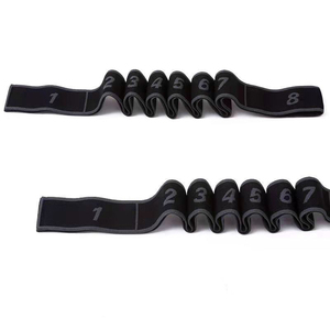 Custom Logo Multi-segment Flexibility Elastic Training <b>Bands</b> Gym <b>Workout</b> Dance Pull Belt Yoga Stretch Strap - Product Image 3