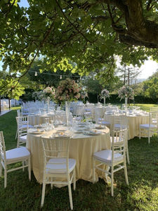 <strong>White</strong> <strong>Round</strong> Folding Plastic <strong>Dining</strong> <strong>Table</strong> 60 Inch Outdoor Wedding Latest Bulk Supply <strong>Tables</strong> for Events Party - Product Image 5