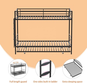 Kim loại nặng có thể tháo rời giường tầng chia thành hai giường đơn cho phòng ngủ ký túc xá và ký túc xá - Product Image 5
