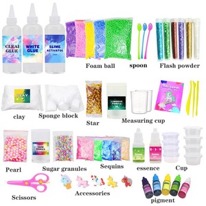Kinderen Decompressie <span class=keywords><strong>Puzzel</strong></span> Speelgoed Set Self-Made Materialen Diy Lijm Slijm Set - Product Image 2