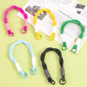 <span class=keywords><strong>2026</strong></span> Geflochtenes Handgelenk-Schlüsselband Dickes Seil Explosionsfarben Doppelköpfig mit Individuellem Logo Metallschnalle Handyhülle USB-Stick Lanyard - Product Image 2
