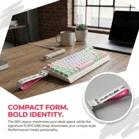 FURYCUBE IP68S Wireless Mechanical Feel Keyboard RGB Multiple Lighting Effects Anti-Ghosting English Layout for Daily Office