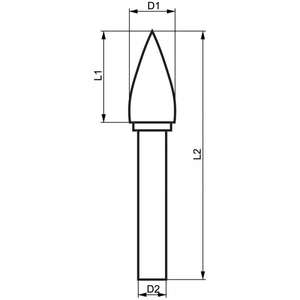 FERVI - G03DC3 Diamond cut <b>rotary</b> burrs GxDC - EAN 8012667357542 POWER <b>TOOLS</b> <b>ACCESSORIES</b> <b>ACCESSORIES</b> FOR ROUTERS - Product Image 2