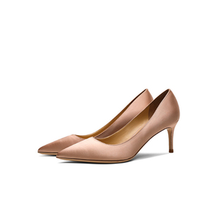 Classy <b>Lady</b> Pumps High Quality Classic Luxury Mid Heel <b>Shoes</b> 6cm Thin Fabric <b>Formal</b> Style Commuting Work Banquets Summer Autumn - Product Image 1