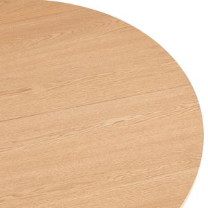 DB Chapa de madera de roble Mesa de cocina de granja moderna de 47 pulgadas Mesa de comedor redonda ensamblada para 4 para hogar moderno o restaurante - Product Image 4