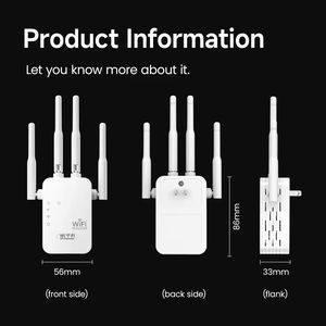 <span class=keywords><strong>Repetidor</strong></span> de Señal <span class=keywords><strong>WiFi</strong></span>, Enrutador Inalámbrico de 300Mbps, Amplificador de Red, Estándar US EU UK AU - Product Image 3