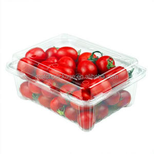 Customize Cherry/ Tomatoes /Fresh Fruit Various Sizes Pet Clear Plastic Packaging Box