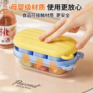 Ice Cube Mold Press Type With Lid Plastic Cube Ice Maker For Home Refrigerator Storage Box - Product Image 4