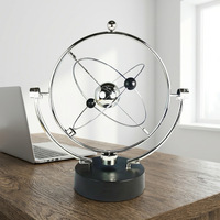 Pendule de Newton en métal décoratif avec billes d'équilibre en acier, matériel pédagogique, objets de décoration pour la maison, pendule magnétique, jouet de bureau
