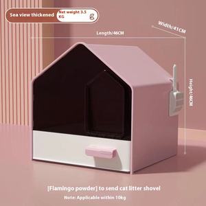 Bac à litière <span class=keywords><strong>pour</strong></span> <span class=keywords><strong>chat</strong></span> entièrement fermé Grande <span class=keywords><strong>maison</strong></span> anti-éclaboussures type <span class=keywords><strong>de</strong></span> <span class=keywords><strong>tiroir</strong></span> <span class=keywords><strong>de</strong></span> <span class=keywords><strong>toilette</strong></span> <span class=keywords><strong>pour</strong></span> <span class=keywords><strong>chat</strong></span> facile à nettoyer Bac à litière <span class=keywords><strong>pour</strong></span> <span class=keywords><strong>chat</strong></span> - Product Image 4