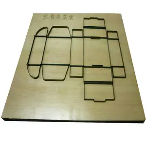 Die cut mold for thick cardstock gift boxes with grooves and folding lines cut,leather die cutting mould
