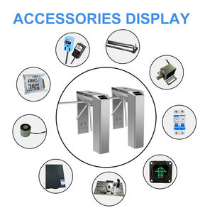 Haut débit taille haute porte rotative semi-automatique salle de sport <span class=keywords><strong>Rfid</strong></span> carte de balayage entrée sortie contrôle d'accès trépied tourniquet - Product Image 3