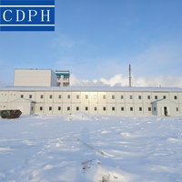 Edificio per Uffici Modulare Prefabbricato con Telaio in Acciaio Zincato, Design Traspirante, Ufficio Portatile per Cantieri Edili