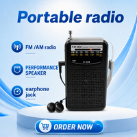 Radio de poche mini AM/FM 2 bandes haute sensibilité, homologuée CE, alimentée par piles, avec prise casque, vente en gros, directement de l'usine OEM