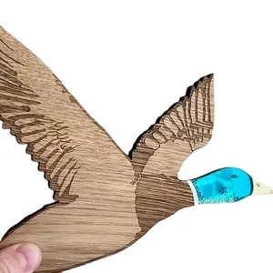 Canards volants des années 1950 Art mural en <span class=keywords><strong>bois</strong></span> nostalgique Cadeau de pays unique 3 tailles Décor de canard en <span class=keywords><strong>bois</strong></span> Canards volants Plaques murales suspendues - Product Image 1